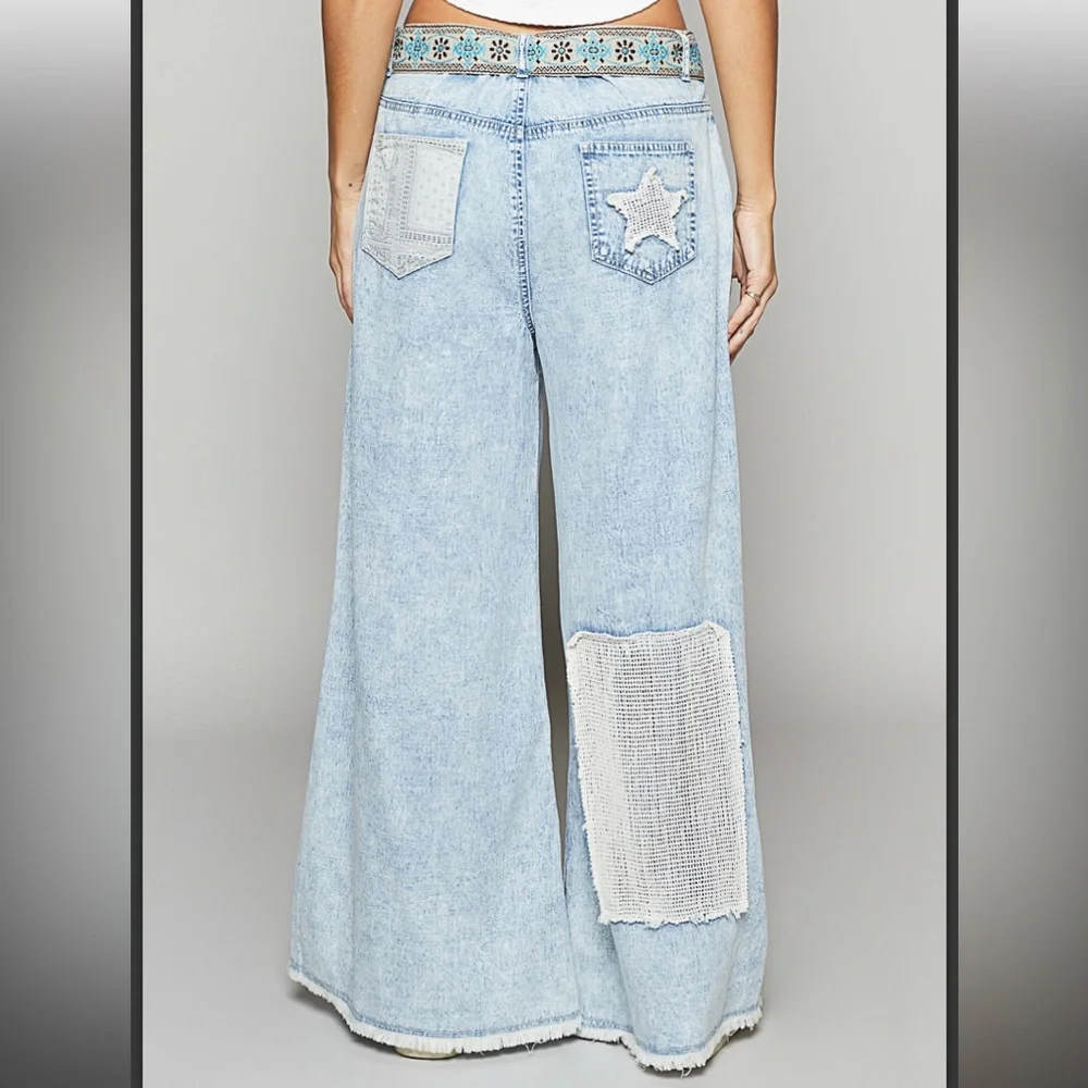 100 ๐POL Crochet See Through Star pants - Picture 3 of 5